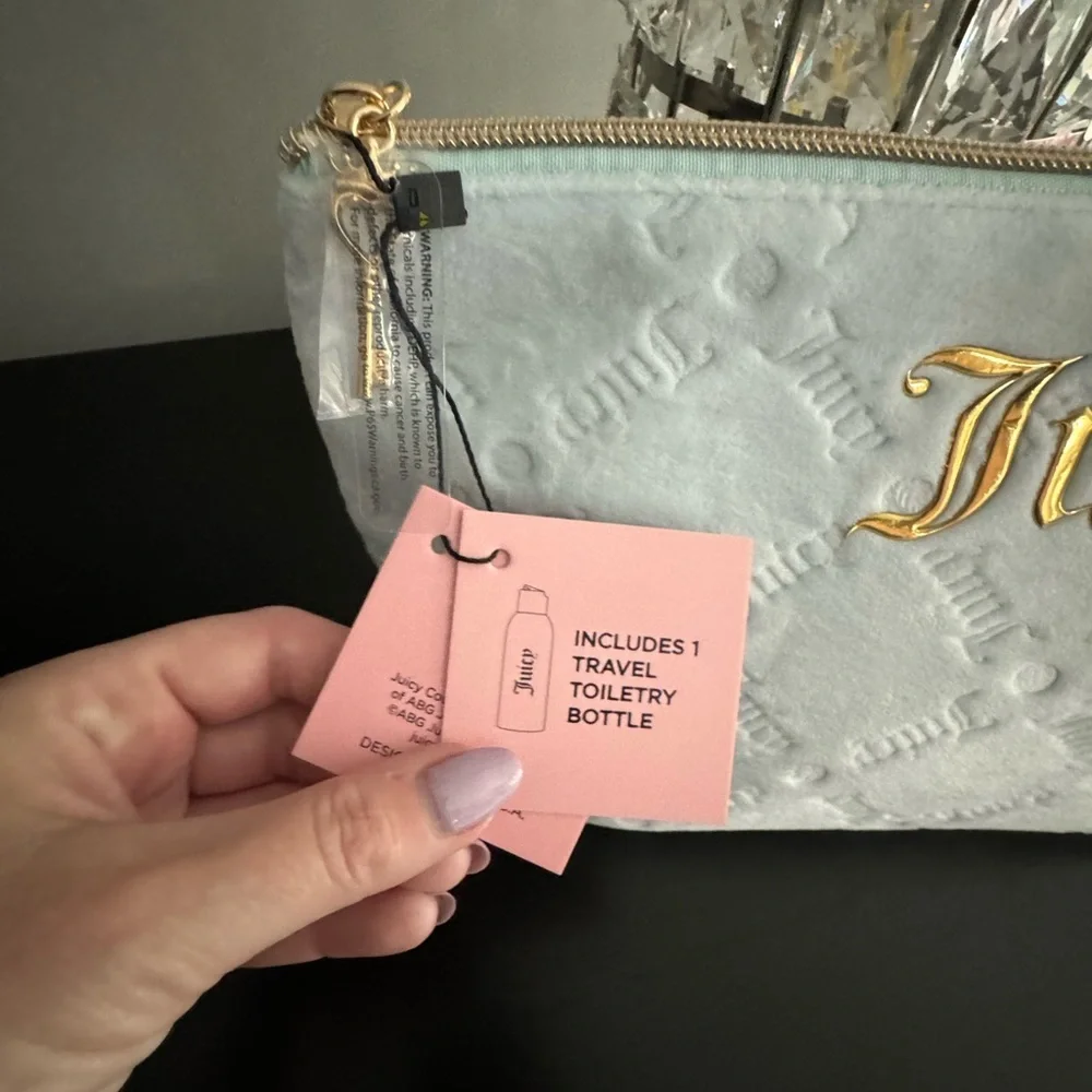 NWT Juicy Couture Large Travel Cosmetic Bag